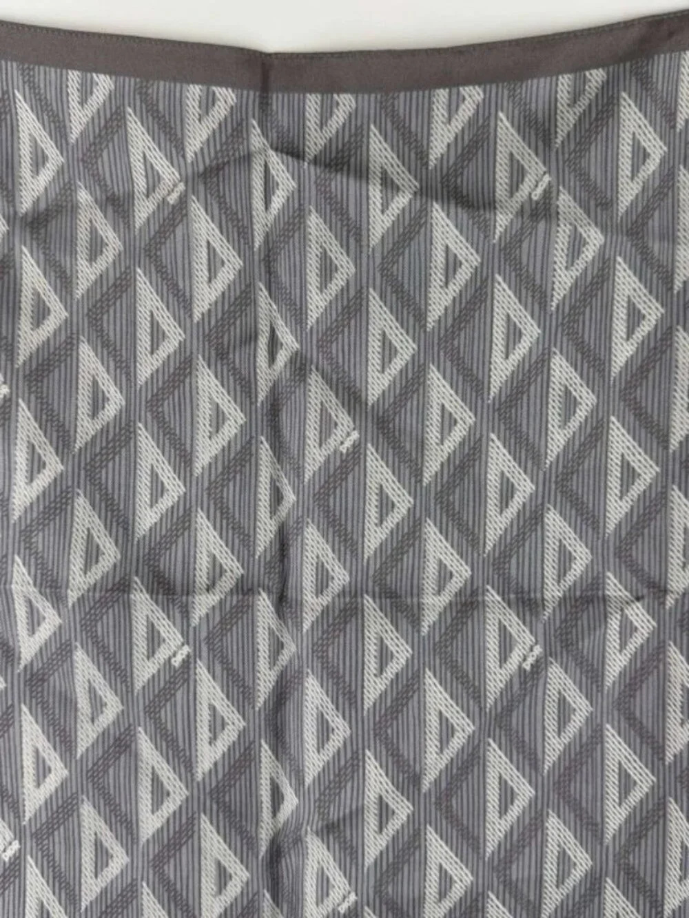 Dior Scarf Gray Silk Vintage